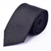 Necktie Micro Silk Check Design Men's - Black