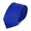 Men's Micro Silk Check Necktie - Royal Blue