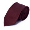 Men's Micro Silk Check Necktie - Maroon